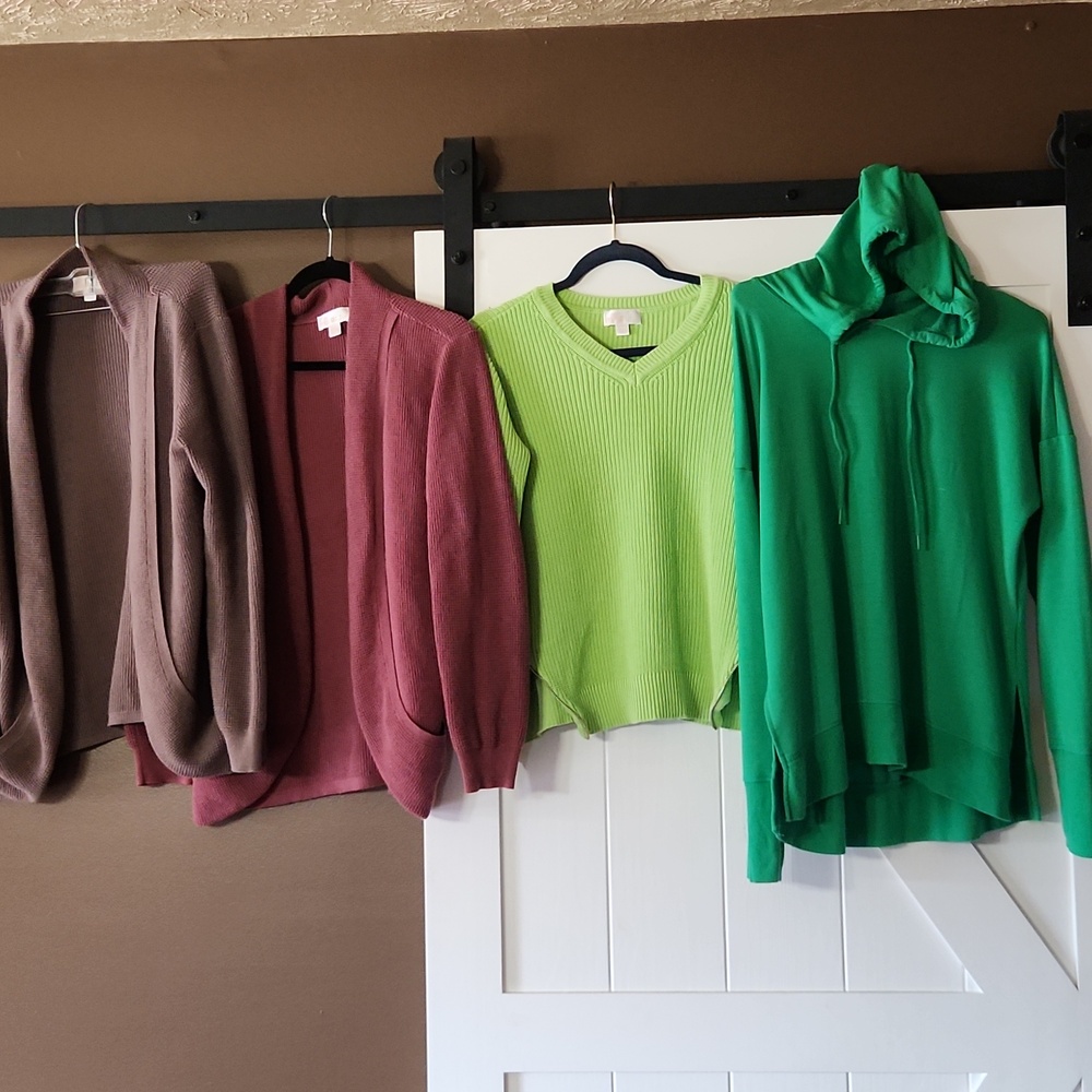 Belle by Kim Gravel Set of 4 Sweaters